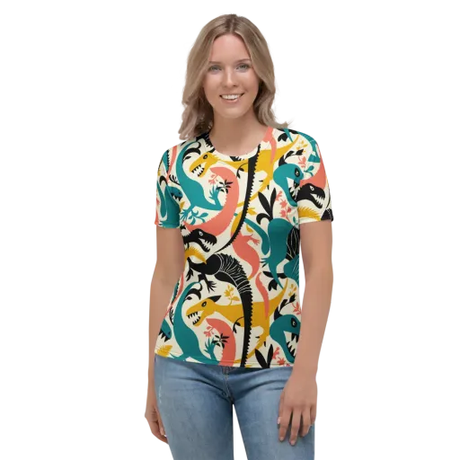 Tealfang Garden on a Women's Crew Neck T-Shirt