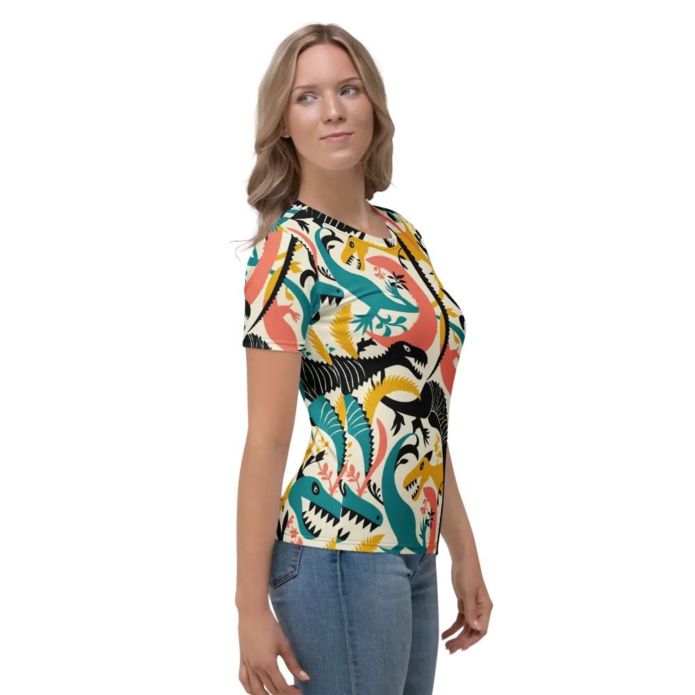 Tealfang Garden on Women's Crew Neck T-Shirt — Right