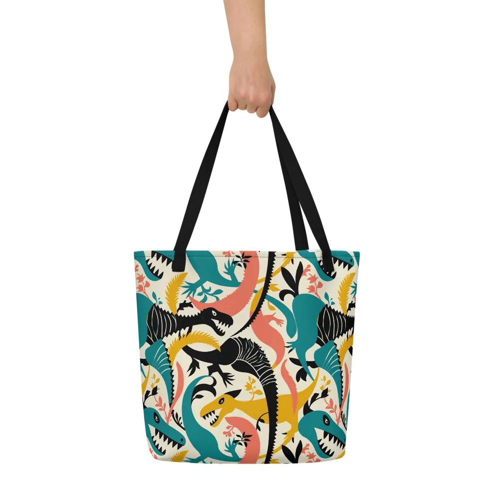 Tealfang Garden on Large Tote Bag W/ Pocket — Front
