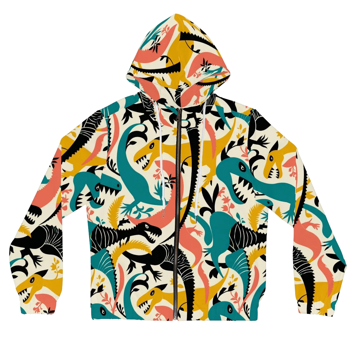 Tealfang Garden on Women's Full-Zip Hoodie — Front