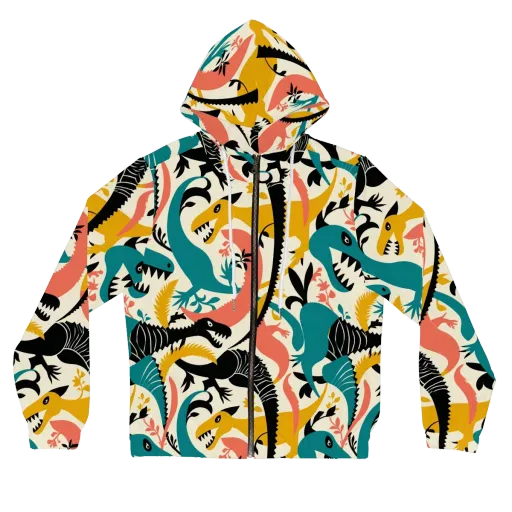 Tealfang Garden on a Women's Full-Zip Hoodie