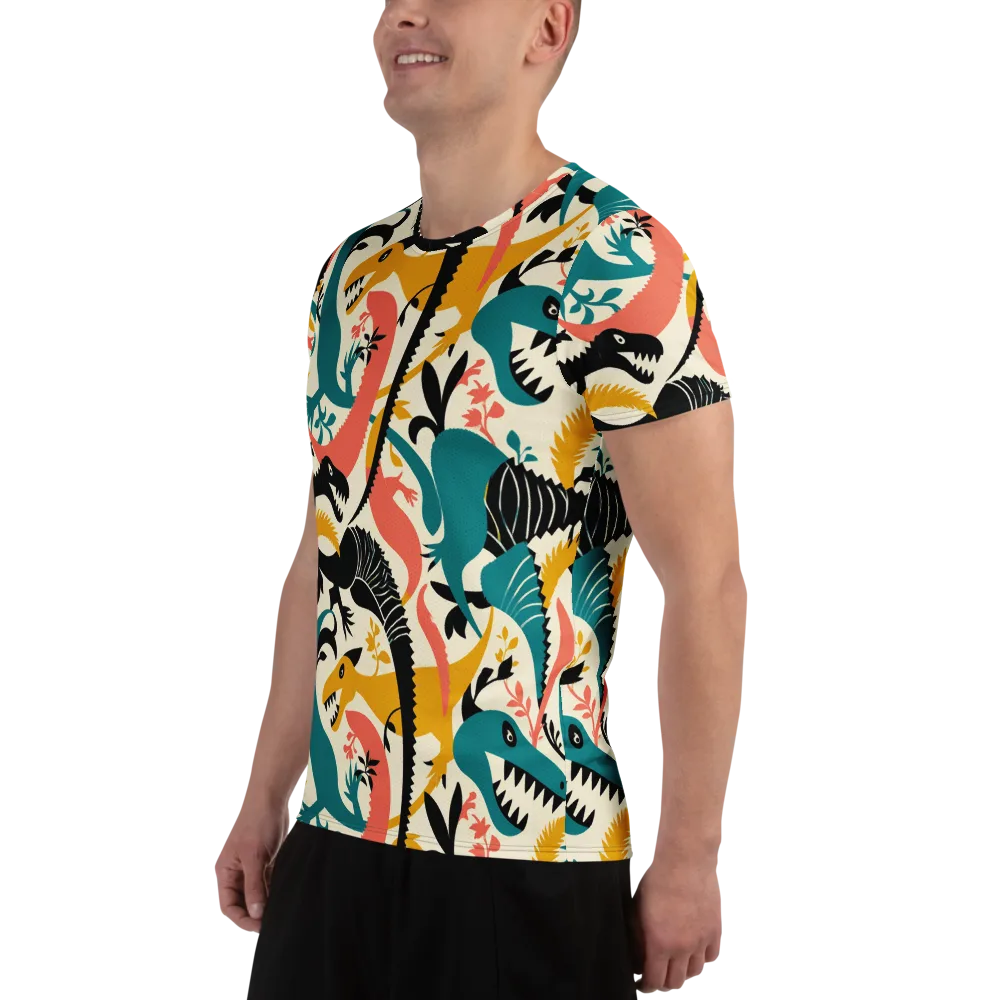 Tealfang Garden on Men's Athletic T-Shirt — Left