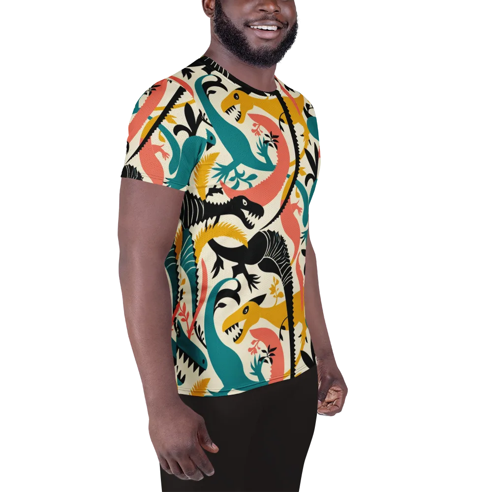 Tealfang Garden on Men's Athletic T-Shirt — Right