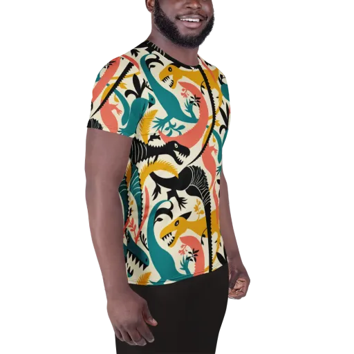 Tealfang Garden on a Men's Athletic T-Shirt