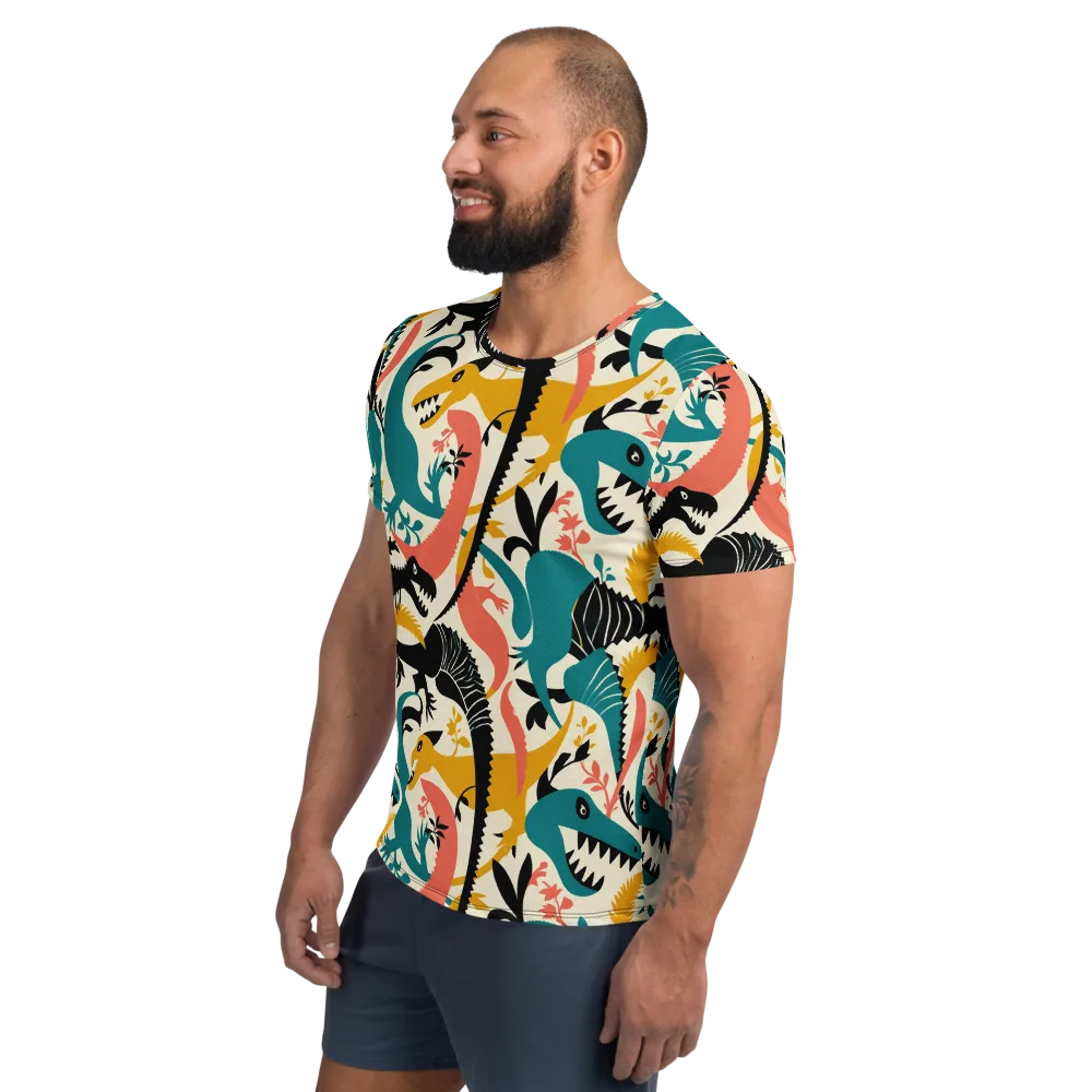 Tealfang Garden on Men's Athletic T-Shirt — Left