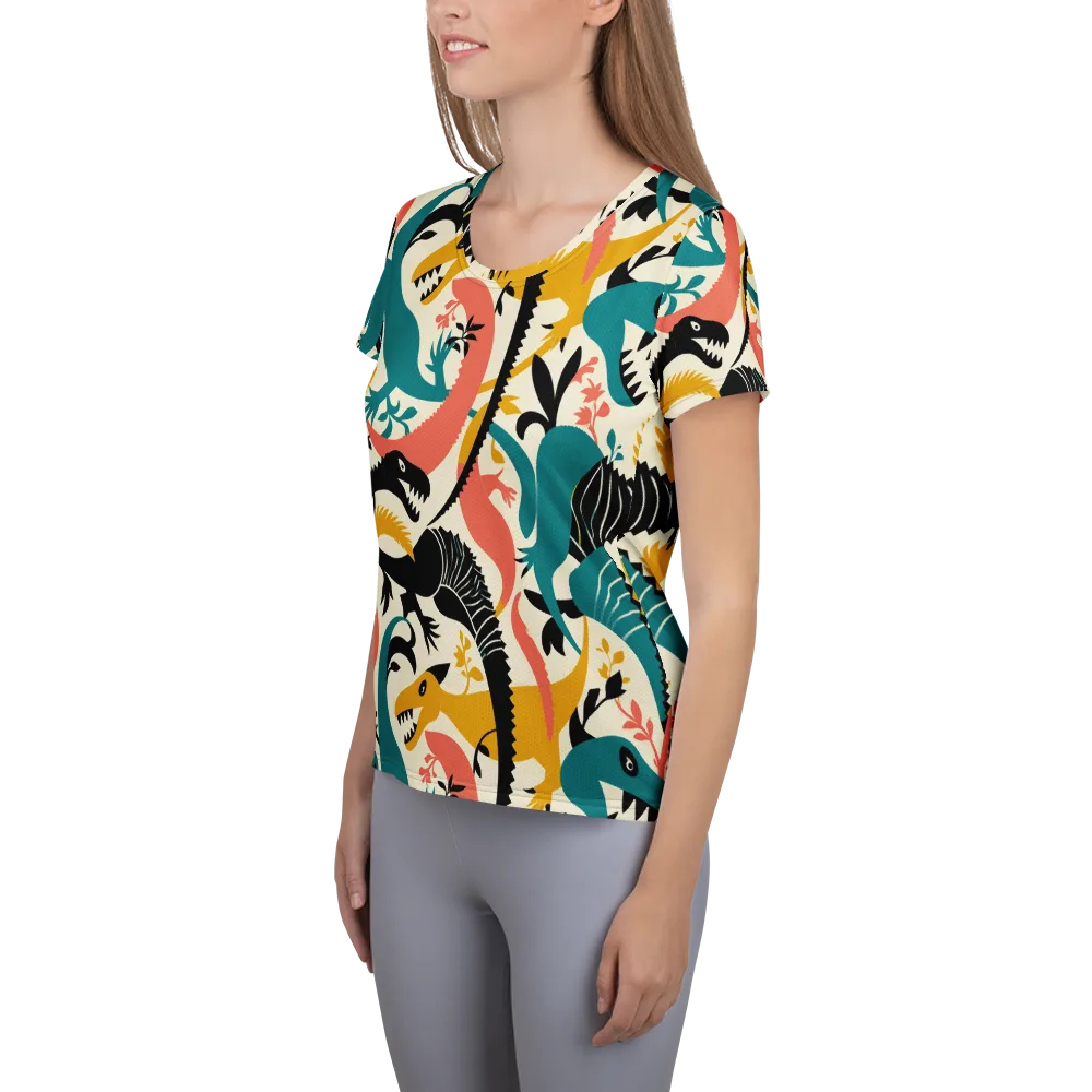 Tealfang Garden on Women's Athletic T-Shirt — Left
