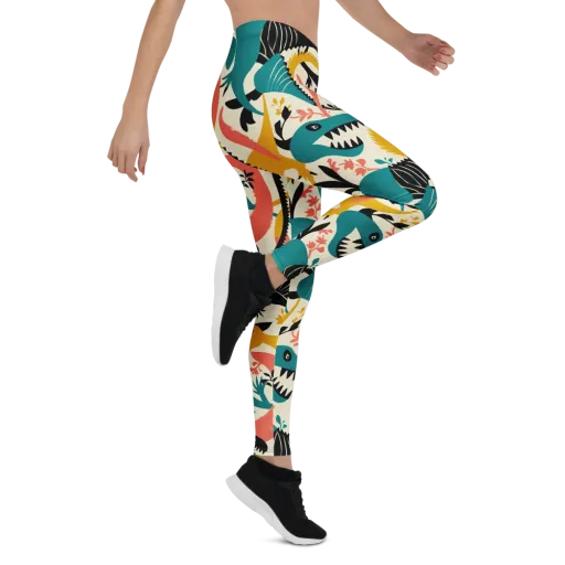 Tealfang Garden on a Leggings