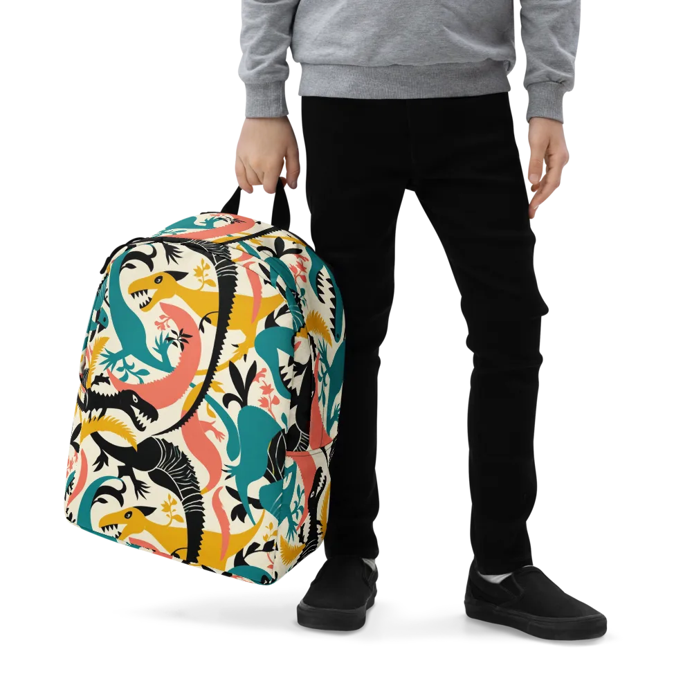 Tealfang Garden on Minimalist Backpack — Zoomed-in
