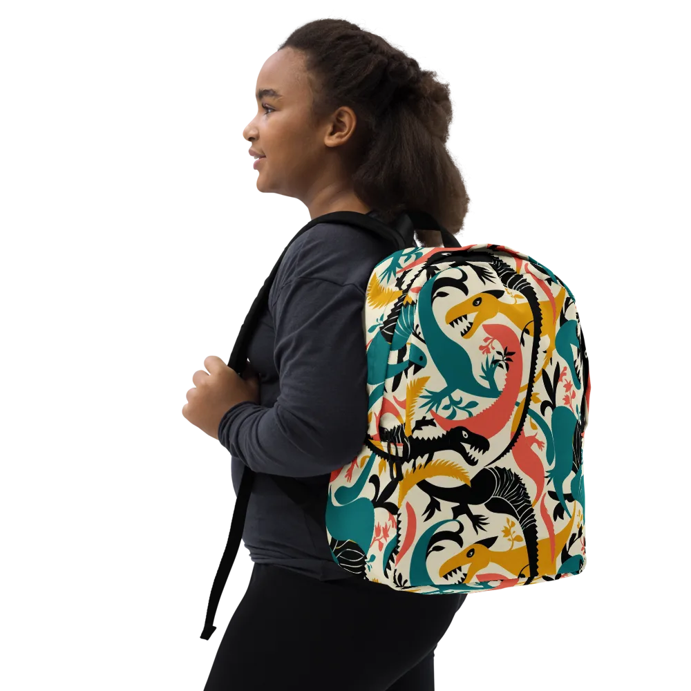 Tealfang Garden on Minimalist Backpack — Right Front