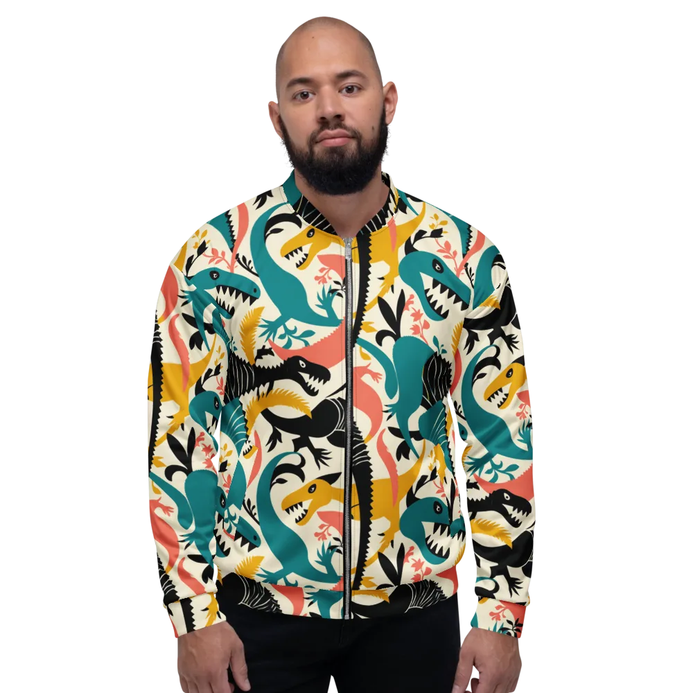 Tealfang Garden on Bomber Jacket — Front
