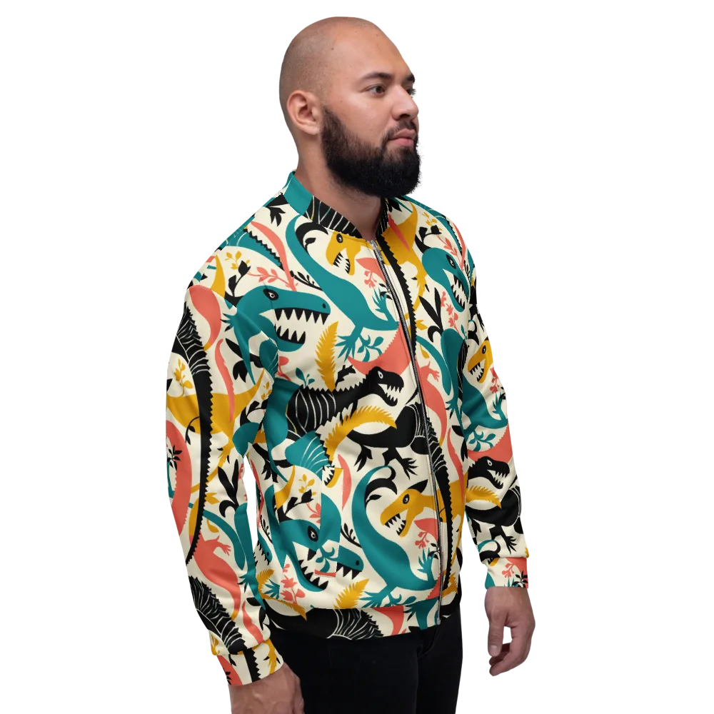 Tealfang Garden on Bomber Jacket — Right