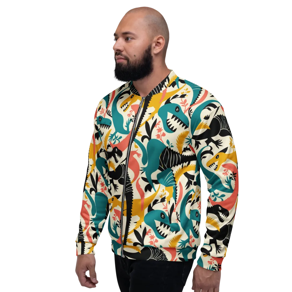Tealfang Garden on Bomber Jacket — Left