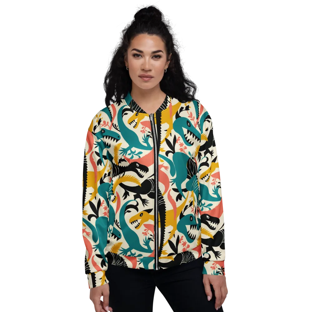 Tealfang Garden on Bomber Jacket — Front