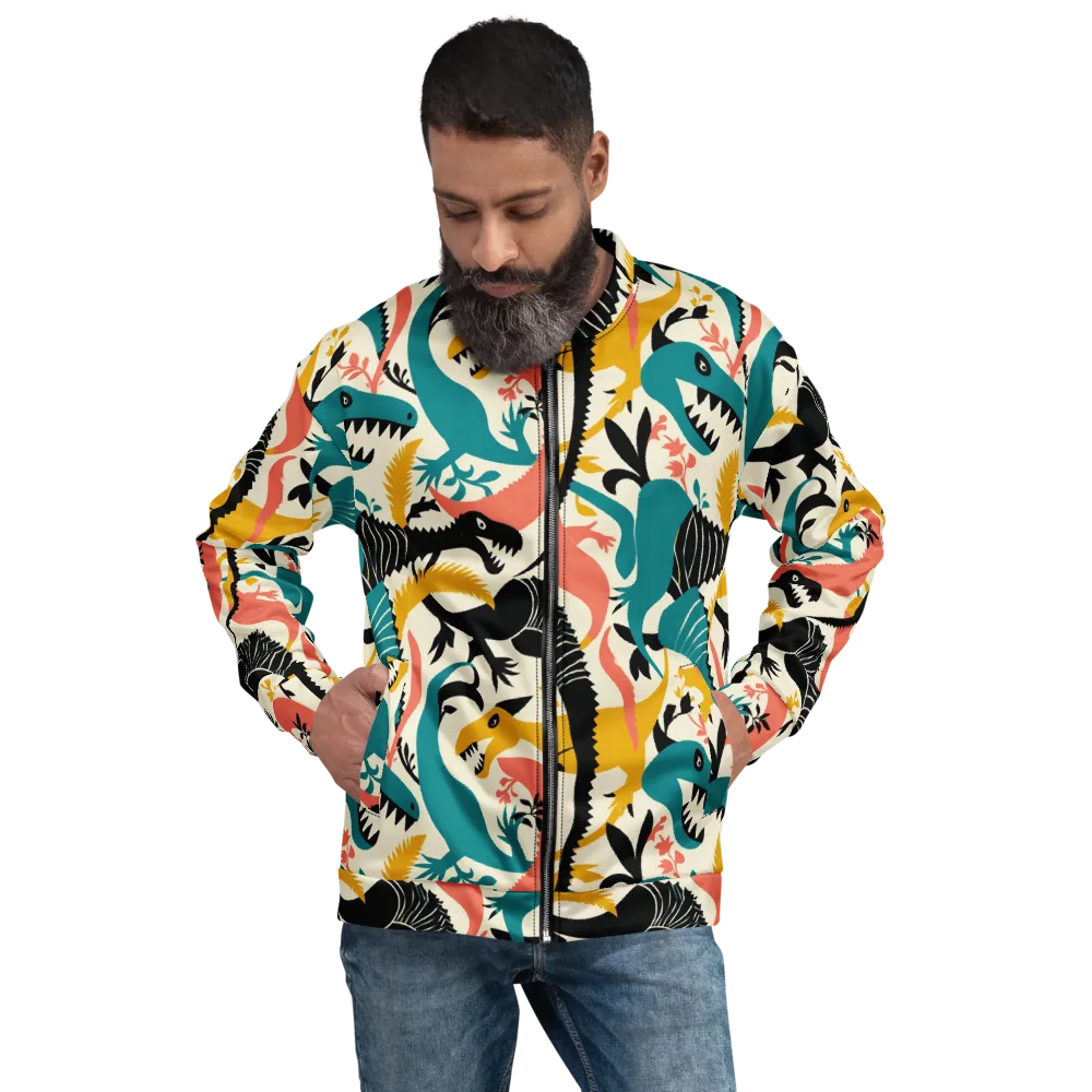 Tealfang Garden on Bomber Jacket — Front