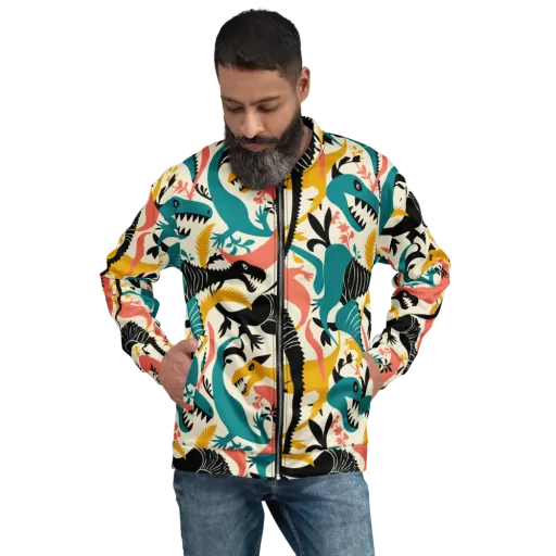 Tealfang Garden on a Bomber Jacket