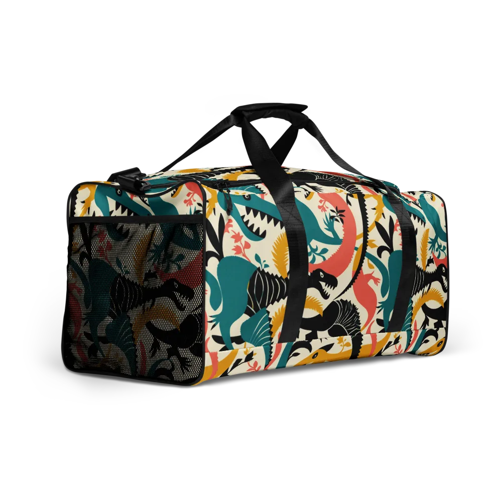 Tealfang Garden on Duffle Bag — Right Front