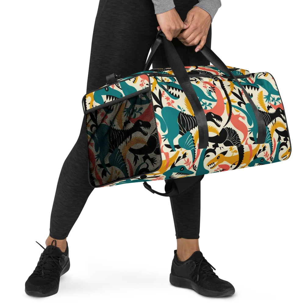 Tealfang Garden on Duffle Bag — Right Front