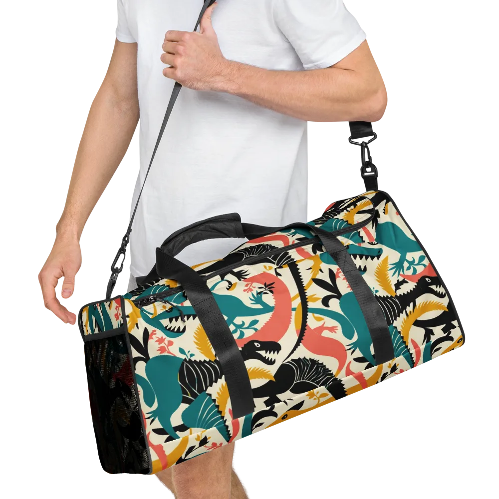 Tealfang Garden on Duffle Bag — Right Front
