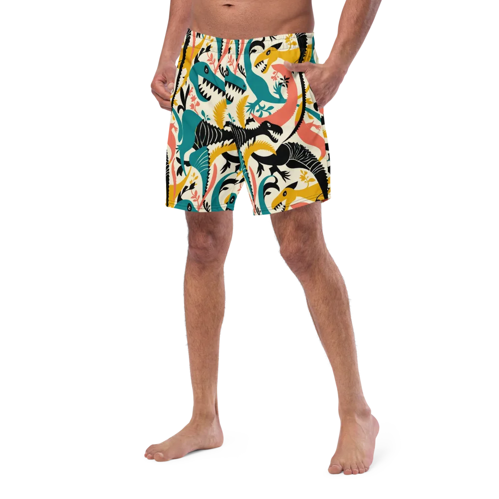 Tealfang Garden on Swim Trunks — Left Front