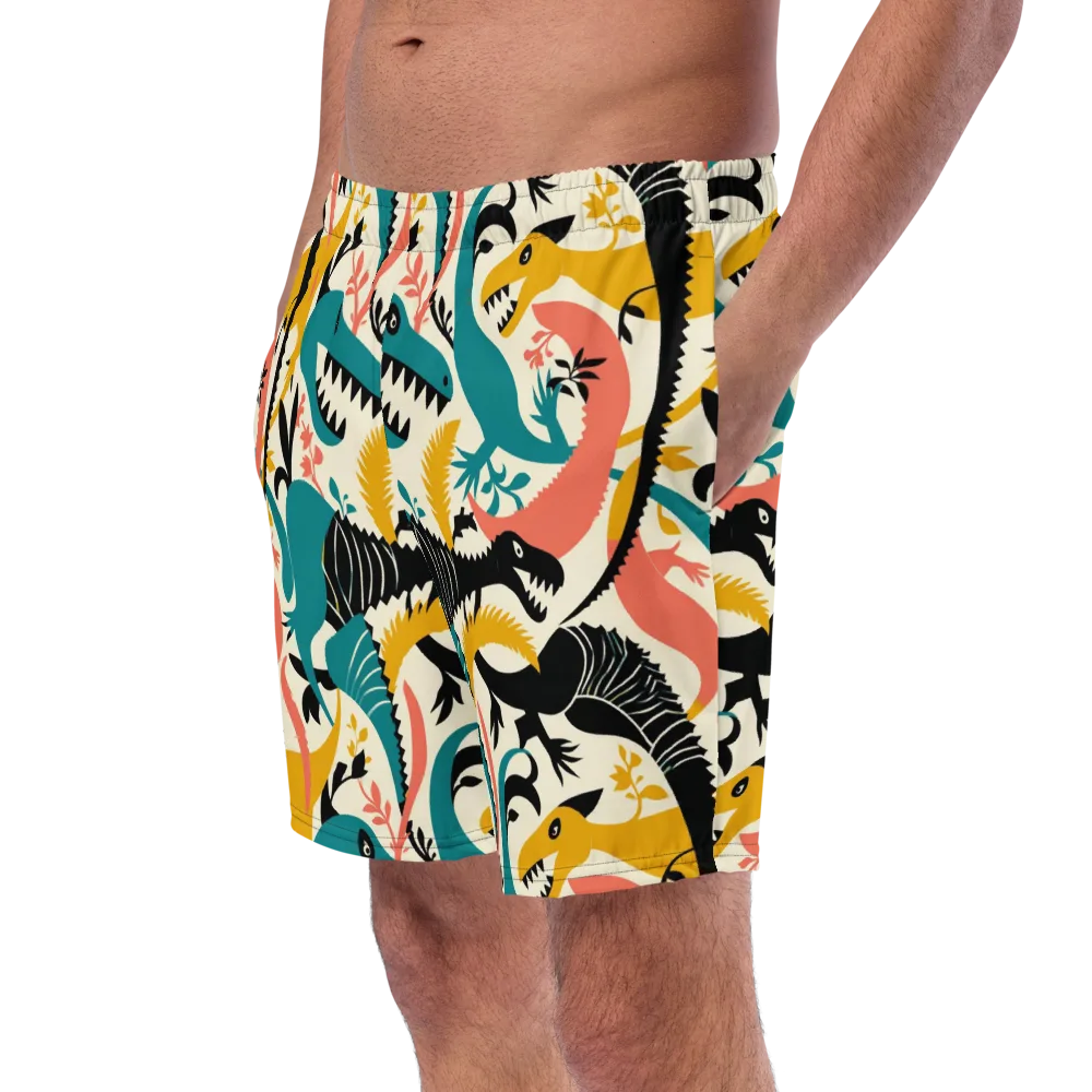 Tealfang Garden on Swim Trunks — Left Front