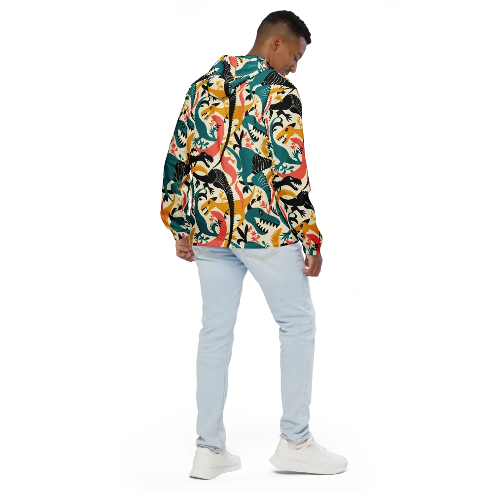 Tealfang Garden on Men's Windbreaker — Back