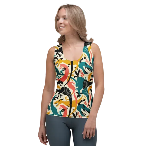 Tealfang Garden on a Women's Tank Top