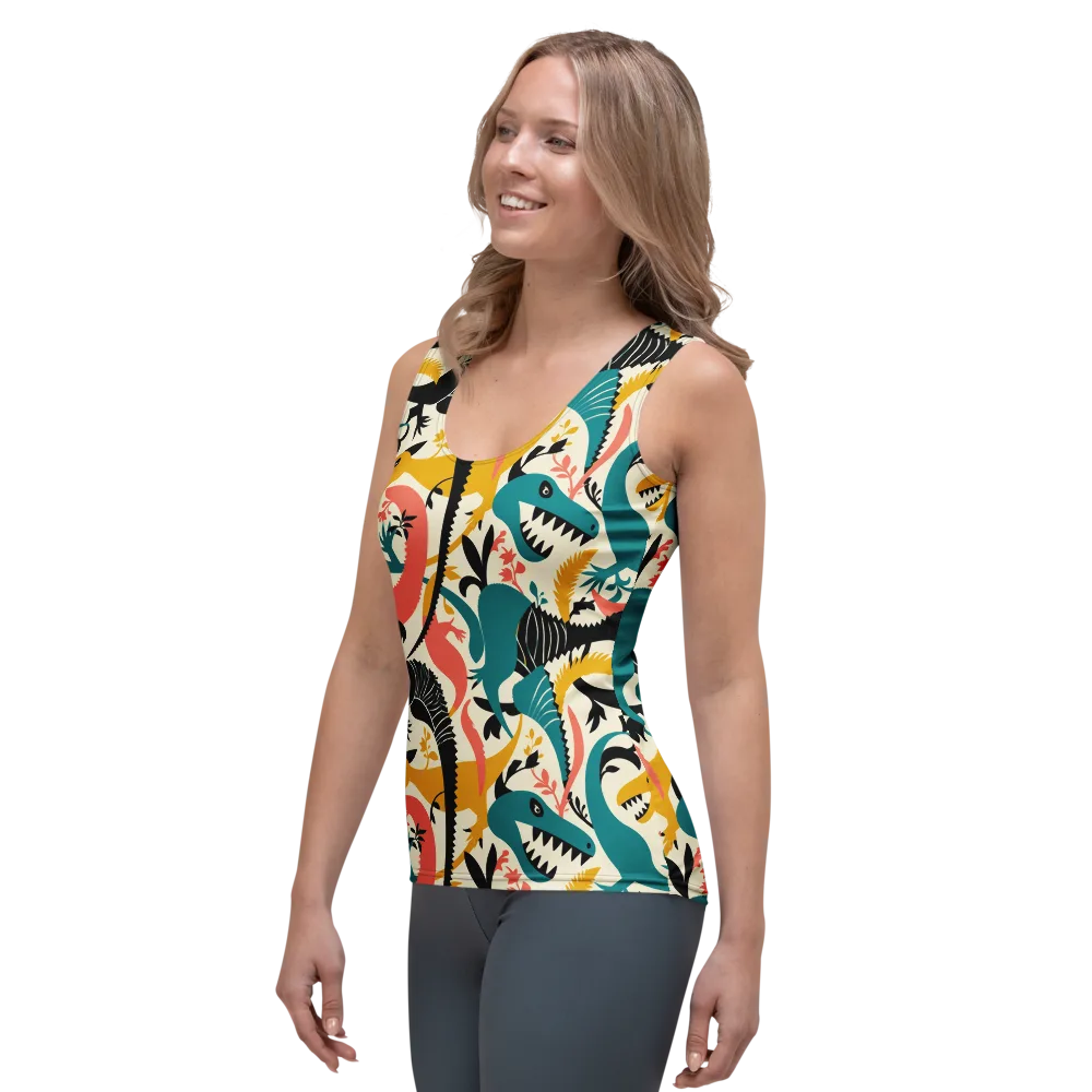 Tealfang Garden on Women's Tank Top — Left Front