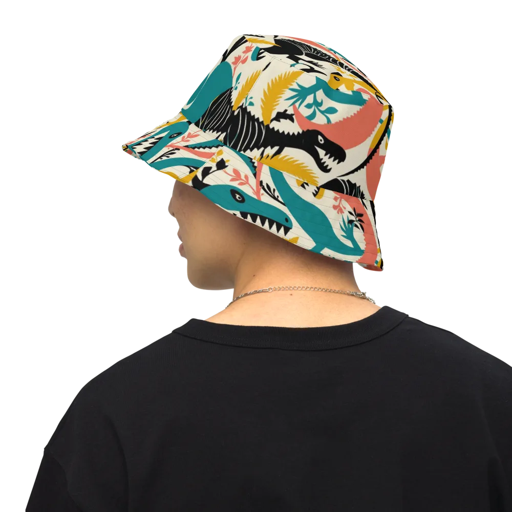 Tealfang Garden on Reversible Bucket Hat — Back Inside