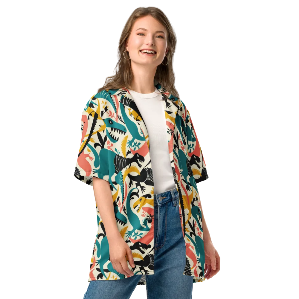 Tealfang Garden on Button Shirt — Front