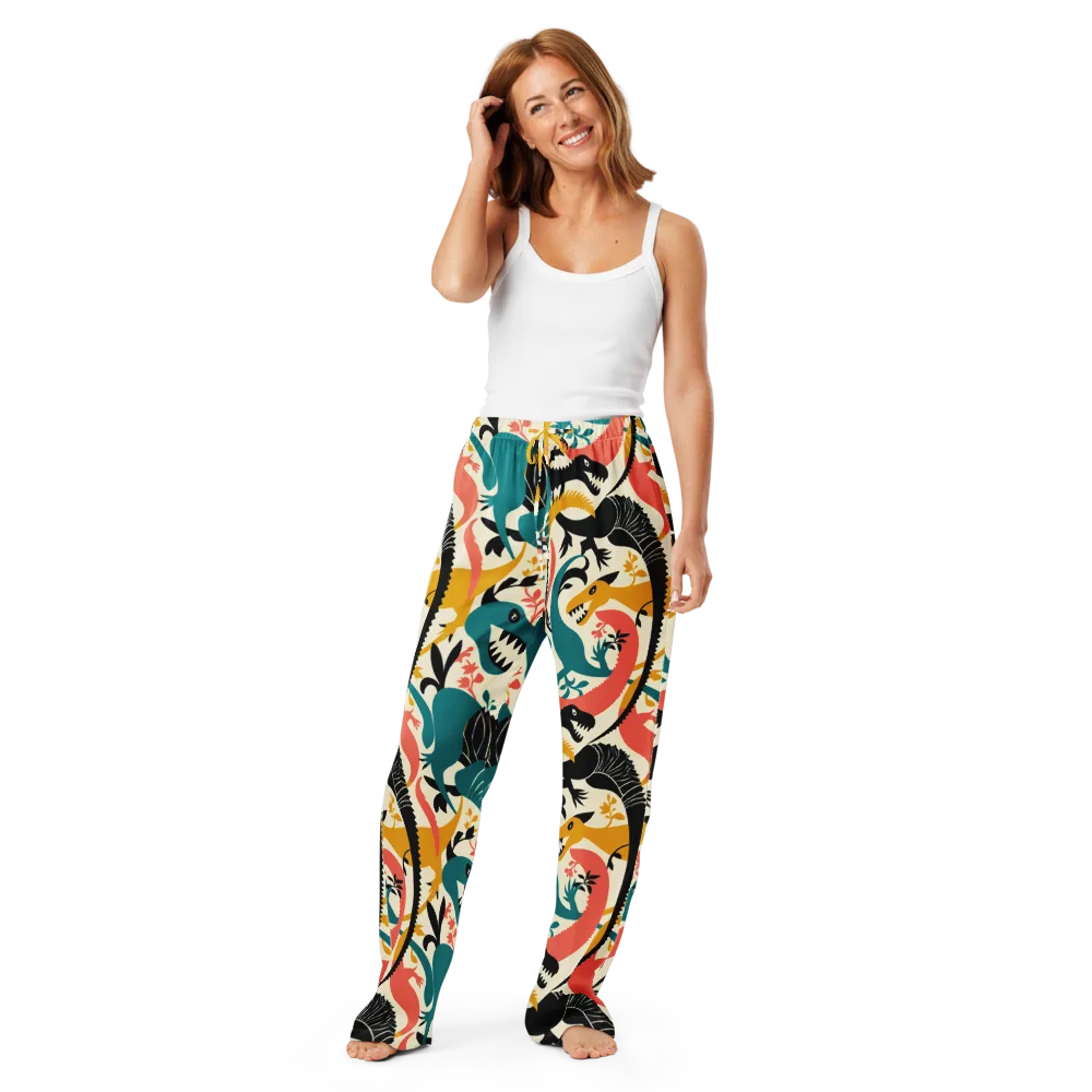 Tealfang Garden on Women's Pajama Pants — Front