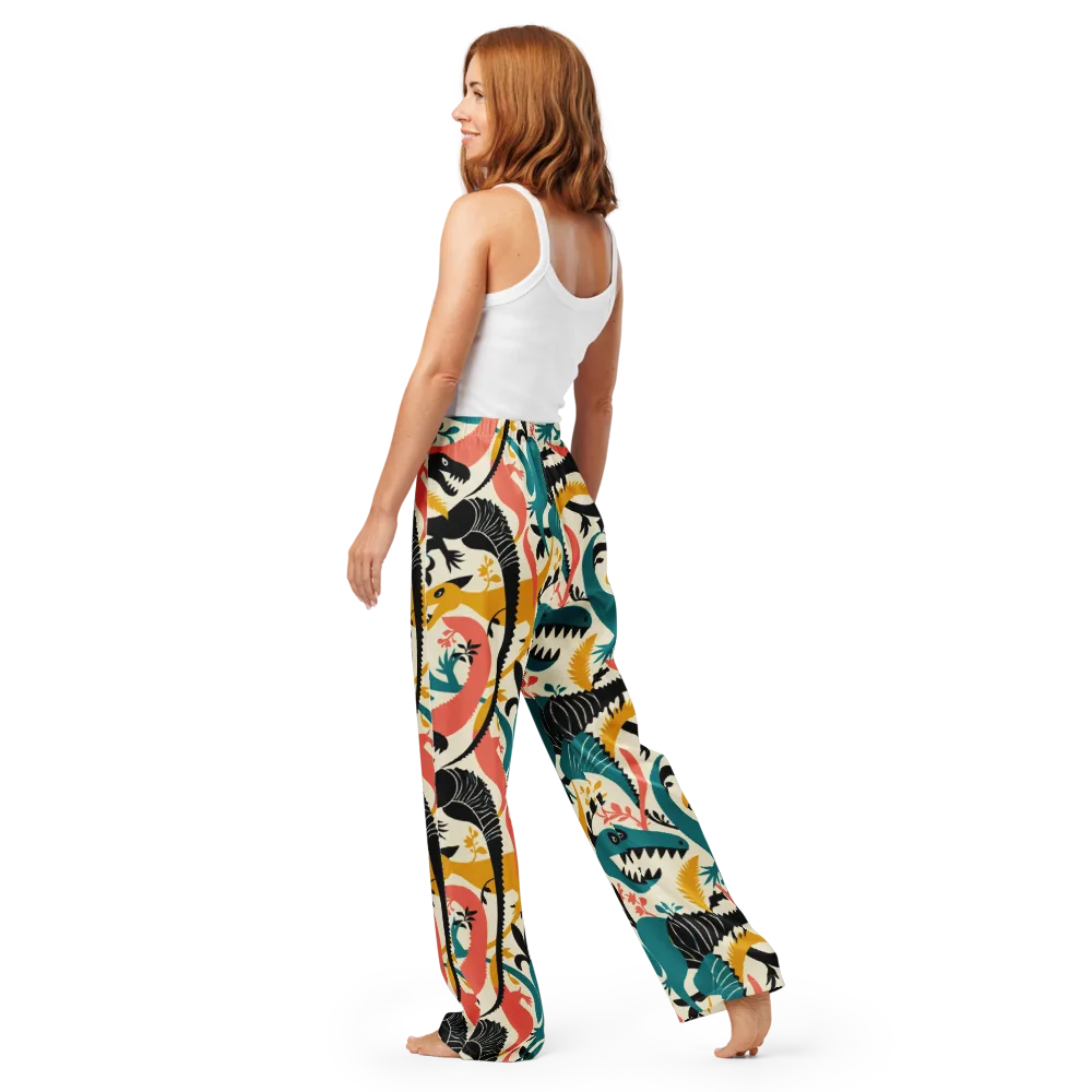 Tealfang Garden on Women's Pajama Pants — Back