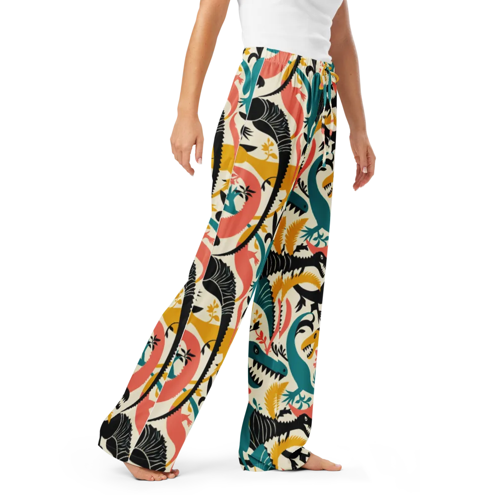 Tealfang Garden on Women's Pajama Pants — Right Front
