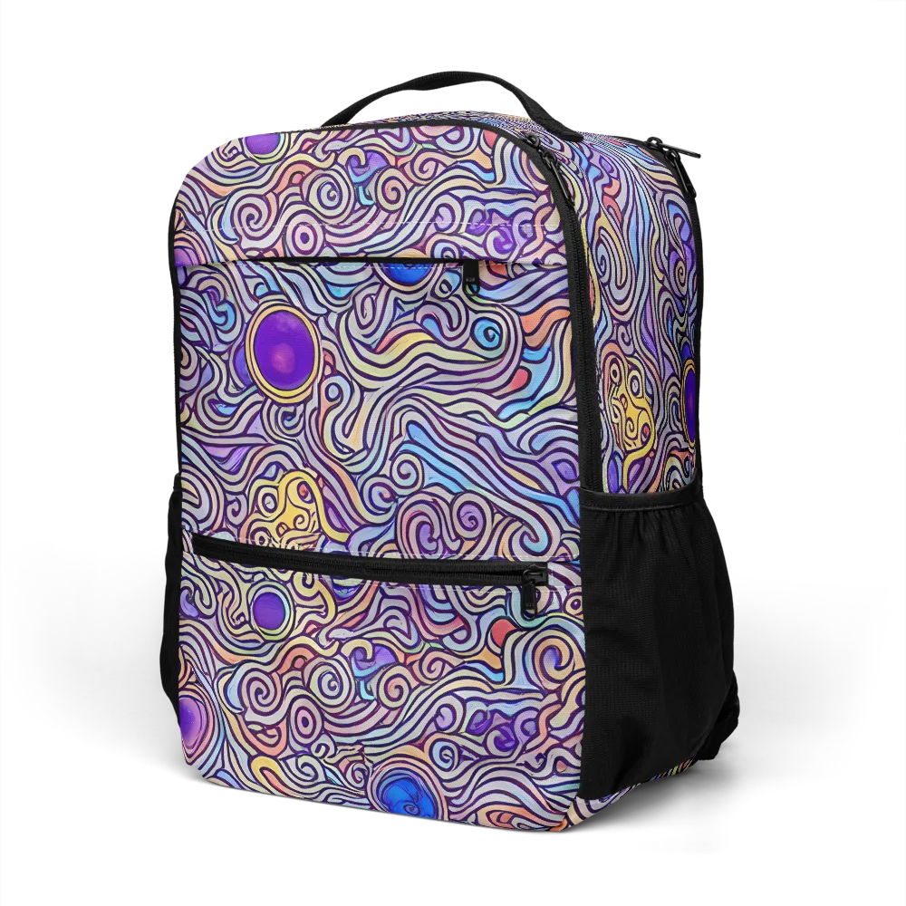 Chromatic Whirlpool on Utility Backpack — Left Front