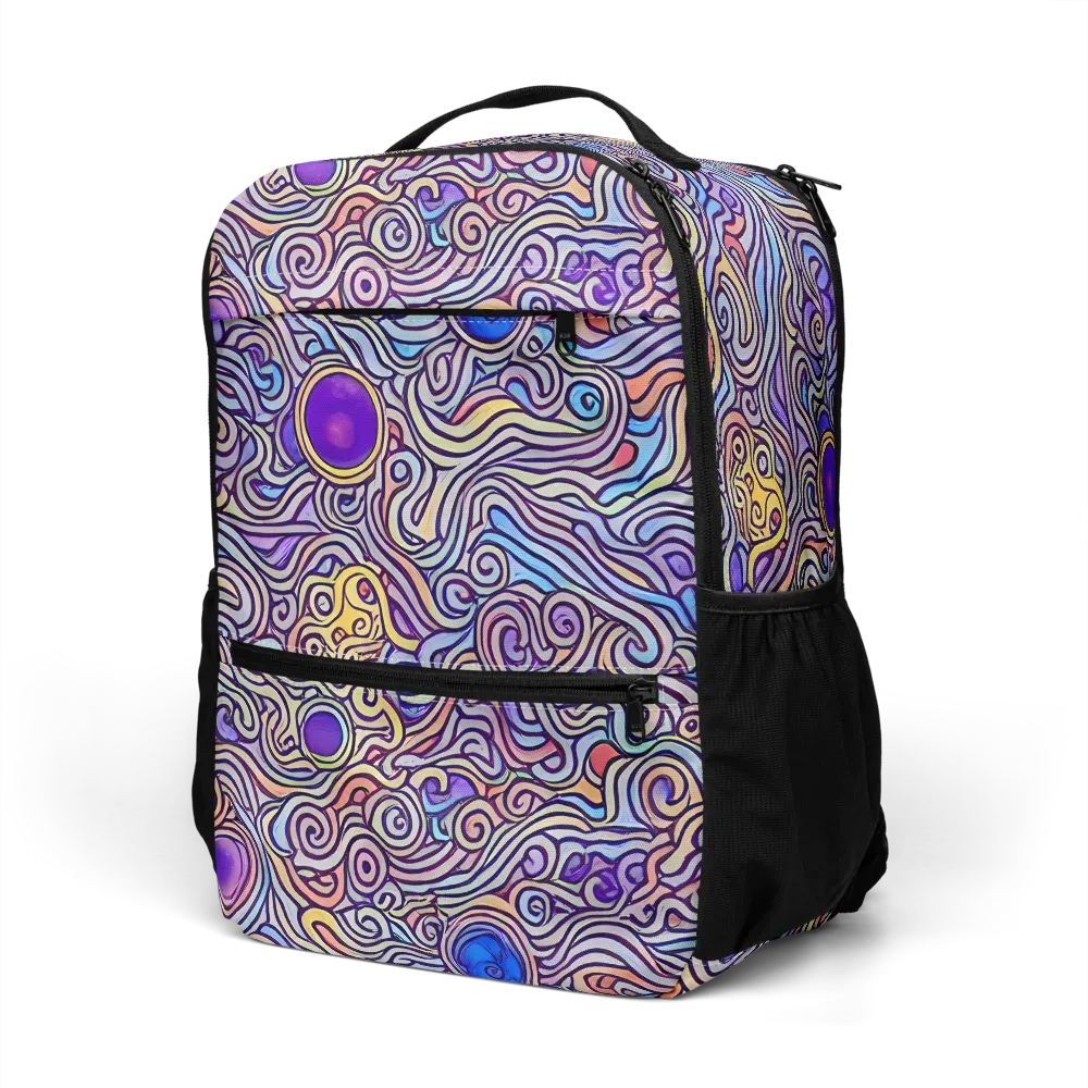 Chromatic Whirlpool on Utility Backpack — Left Front