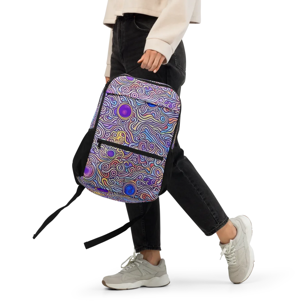 Chromatic Whirlpool on Utility Backpack — Front