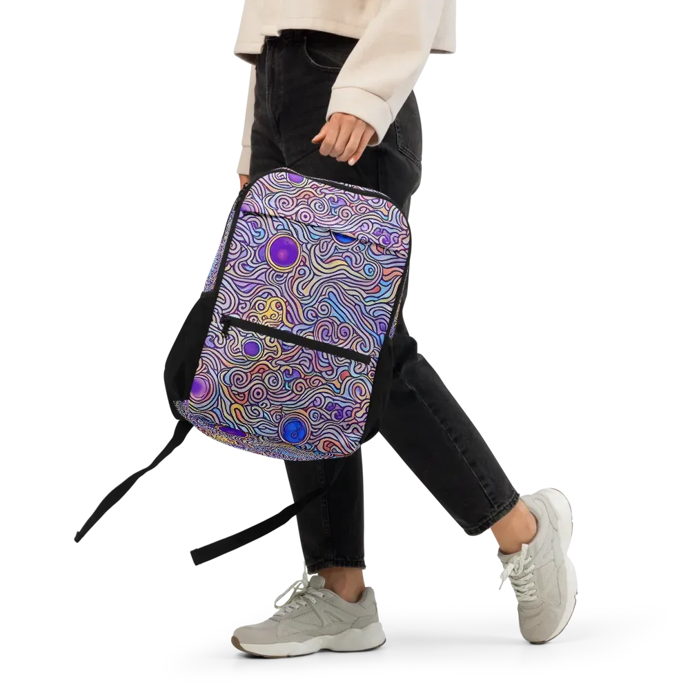 Chromatic Whirlpool on Utility Backpack — Front