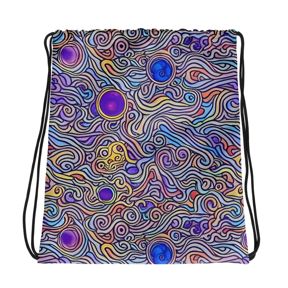Chromatic Whirlpool on Drawstring Bag — Photo