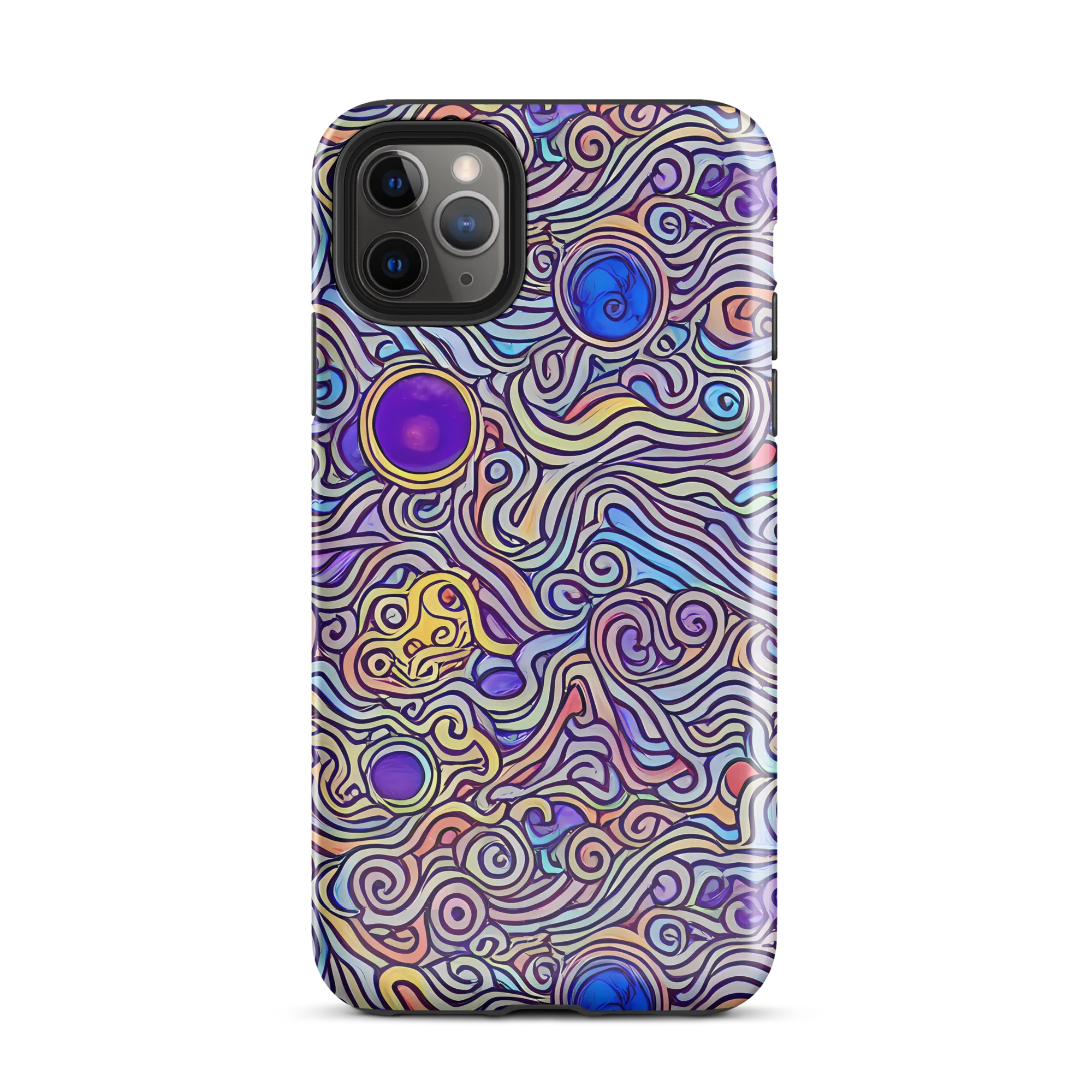 Chromatic Whirlpool on Tough Case for iPhone® — Front