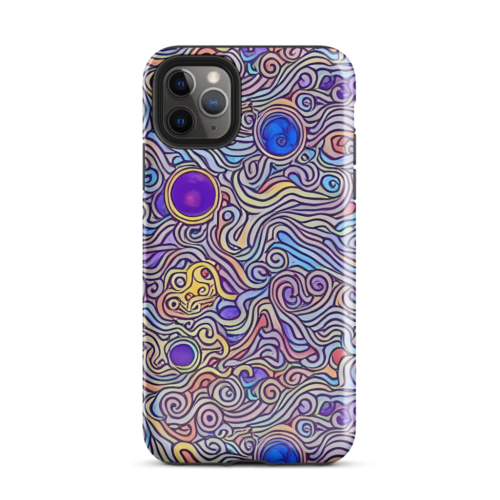 Chromatic Whirlpool on Tough Case for iPhone® — Front