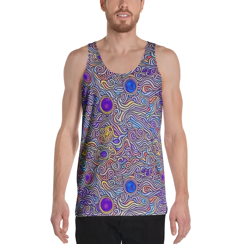 Chromatic Whirlpool on Men's Tank Top — Front