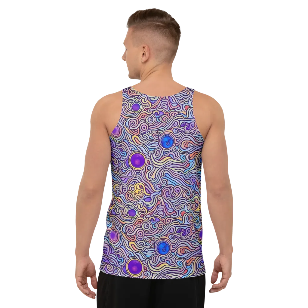 Chromatic Whirlpool on Men's Tank Top — Back