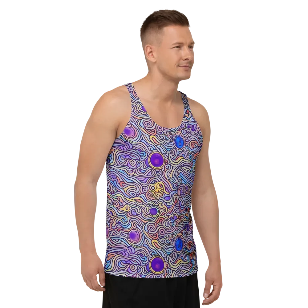 Chromatic Whirlpool on Men's Tank Top — Right Front
