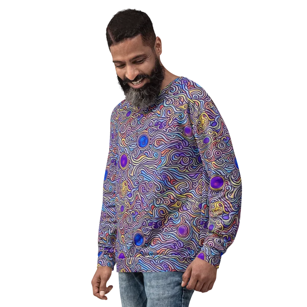 Chromatic Whirlpool on Sweatshirt — Left Front