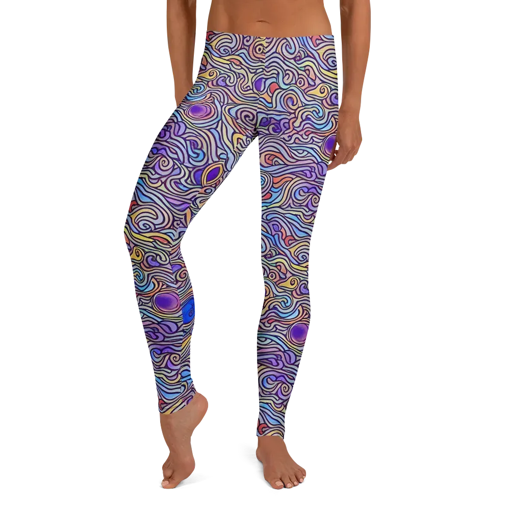 Chromatic Whirlpool on Leggings — Front