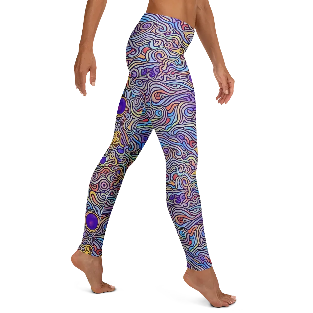 Chromatic Whirlpool on Leggings — Right