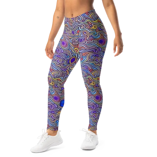 Chromatic Whirlpool on a Leggings
