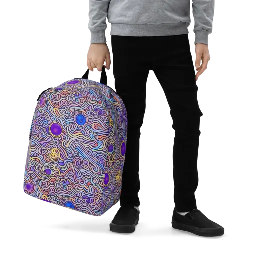 Chromatic Whirlpool on a Minimalist Backpack