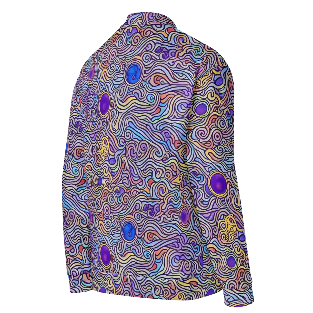Chromatic Whirlpool on Bomber Jacket — Right Back