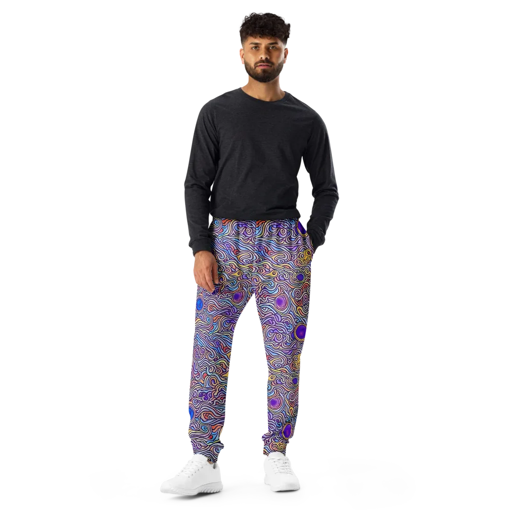 Chromatic Whirlpool on Men's Joggers — Front