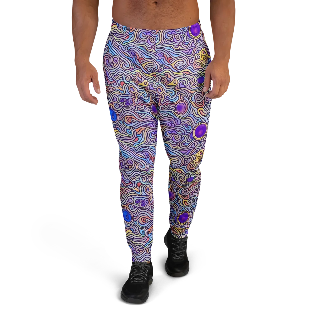 Chromatic Whirlpool on Men's Joggers — Front